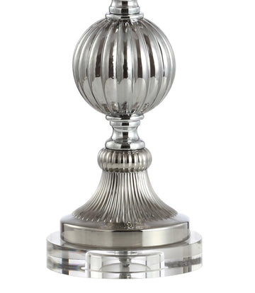 Vivienne 31" Triple Sphere Glass/Crystal LED Table Lamp - JONATHAN Y